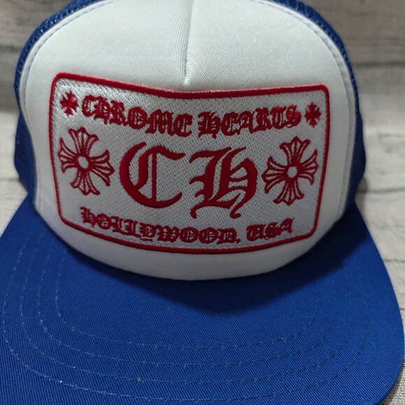 Chrome Hearts Blue Embroidered Trucker Hat - Picture 2 of 6